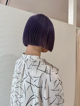 ファブ 千葉店(FaB) ボブ×パープルカラー