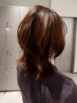 ヘアーカッティングガーデン ジャック モアザン 梅田店&nbsp;ダークナチュラルブラウン×レイヤーセミロング