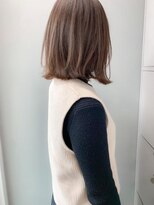 ヌード(nude)&nbsp;やわらかベージュボブ｜髪質改善カラー