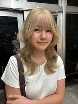 ウェウェ(wewe) ミルクティーベージュ/ハイトーンカラー/レイヤーカット