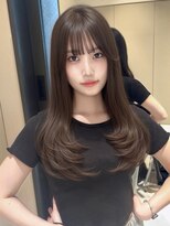 エンター 天神店(ENTER)&nbsp;レイヤーカット ブラウンカラー　透明感カラー　ブリーチなし