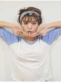 【nanae】ショートボブヘッドアクセアレンジ下北沢good day hair