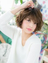 カバーヘア ブリス 大宮西口(COVER HAIR bliss)&nbsp;大人かわいいくせ毛風オンブレくびれショート大宮20代30代40代a!