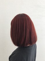 ルクール 東三条店(Le Coeur)&nbsp;ボブディ/パッションレッドカラー/30代/ワインレッド