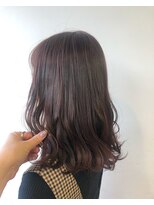 ヘアメイク オブジェ(hair make objet) レッドブラウン　韓国スタイル