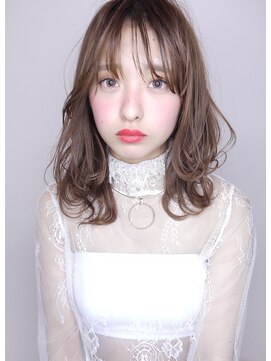 モリオ フロム ロンドン サッポロファクトリー店(morio FROM LONDON) 【morio】韓国風ヨシンモリ大人かわいいシースルーバングミディ