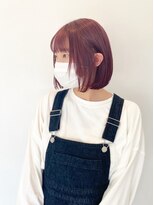 エンリッチヘア(enrich hair)&nbsp;ボブ×ピンク　フェイスラインレイヤー
