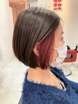 ヘアーライズ 池袋東口店(hair RISE) 深めのピンクイヤリングカラー