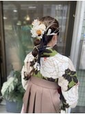 卒業式♪ 袴 着付け ヘアセット