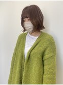【Cuem 小原】くたっとボブ×ベージュカラー イルミナカラー