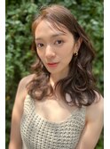 20代30代40代 セミロングのくびれパーマ 藤沢