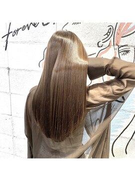 リュネッツ あざみ野店(lunettes) ロングでも手入れを楽に☆髪質改善METEOカラー