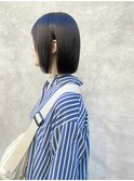 【清澄白河 半個室】 ミニボブ×縮毛矯正ストレート