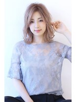 オーロ(ORO)&nbsp;20代30代40代50代斜めバンググレーベージュ