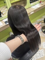 ノー バイ イオエ 西梅田(no. by ioe)&nbsp;ブリーチなしカラー/髪質改善/ミルクティーベージュ/小顔ヘア