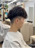 メンズパーマツイストスパイラルパーマニュアンスパーマショート
