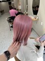 シカ 神戸三宮元町店(Cica) 透明感のあるハイトーンピンクカラー#三宮美容室#元町美容室