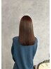 ＼花橋限定／カット+サラ艶ストレート+カラー(Tr付き)￥21000