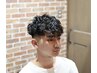 カット＋パーマ＋顔剃り￥12100→9700【眉カット付】＜理容室＞＜理容室＞
