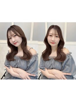 韓国風顔周りカットで360度可愛い!計算されたCutで小顔効果[前髪カット/学割U24/髪質改善トリートメント]