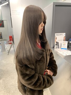 ペレ アネックス 大阪梅田茶屋町店(PELE ANNEX) くびれヘア/アプリコットオレンジ/ハイライトカラー/梅田