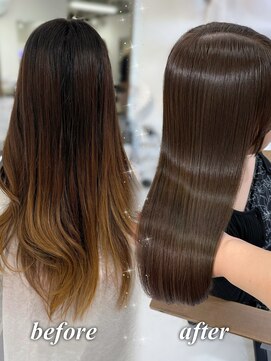 ハピネス 梅田茶屋町店(HAPPINESS) 韓国風/レイヤーカット/顔周り/顔まわり/髪質改善/ベージュ