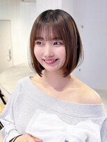 アイティーバイアルバム 下北沢店(IT by ALBUM)&nbsp;前髪カットオリーブベージュショートミディアムボブ小顔_F40777