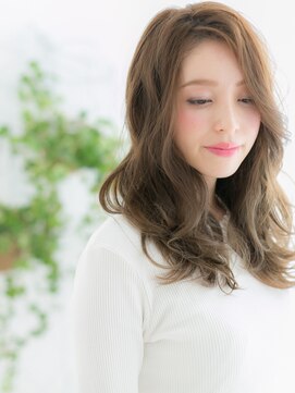 プリモア サロン ハナレ 綾瀬(primoA salon HANARE) 綾瀬/髪質改善/オリーブグレー☆ふんわりバタフライカットl