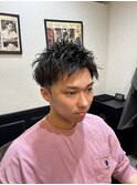 波巻きパーマ/メンズカット/ショート/barber/理容室/美容室