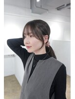 ミヨン 京都烏丸店(miyon)&nbsp;【miyon】韓国レイヤーカット×暗髪カラー×髪質改善