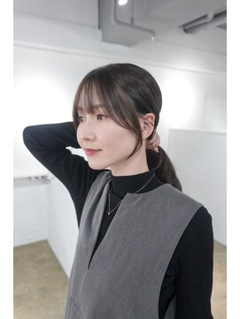 ミヨン 京都烏丸店(miyon) 【miyon】韓国レイヤーカット×暗髪カラー×髪質改善