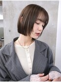 ボブ レイヤーボブ ミニボブ ベージュ 髪質改善