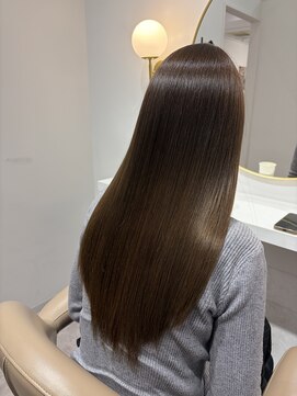 AND THE BEAUTY イオンタウン防府 髪質再生カラー〈オリーブグレージュ〉