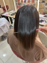 フェイス 伊勢原(FACE。)&nbsp;【伊勢原】イルミナカラー+髪質改善で叶える透明感オリーブ