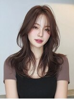 フレイムスヒュー 高崎店(FRAMES HUE)&nbsp;ハッシュカット×艶ショコラベージュシースルーカーテンバング