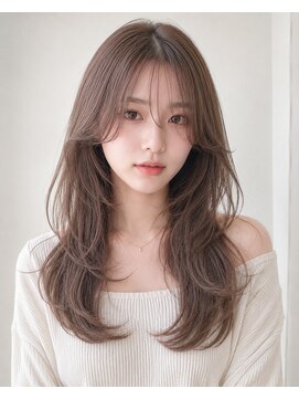 ミリール (Mireel) 韓国風顔まわりレイヤー×ブリーチなし透明感ハイトーン