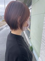 カットウェルズ ラブコオリヤマ 郡山店(Cut Well's Love Koriyama) ダークパープル/ナチュラルショート/ミルクブラウン/夏/郡山