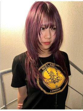 アルテペロ 栄矢場町店(arte pelo) 【artepelo】シアーラベンダーカラーのロングレイヤー