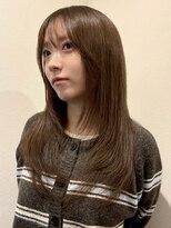スリット(slit) 36. レイヤーカット/前髪/顔周り/韓国/ミルクブラウン