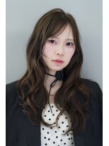 アジールヘア 赤羽駅南口店(agir hair) 透明感ピンクメイク×レイヤー上品な韓国風フォワード巻き
