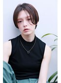 前髪長めのハンサムショート【表参道/青山drop】