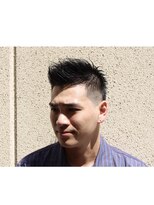 リレーションメンズヘアー(RELATION MEN'S HAIR)&nbsp;アップバングショート/ベリーショート／アッシュブラック