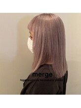 ヘアメイク マージ(hair make merge) 【オススメNo2♪】ハイトーン×ピンクラベンダー