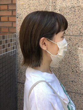ウィーク 梅田(UiiC) 白髪ぼかし透明感ハイライトボブ【uiic umeda rira】