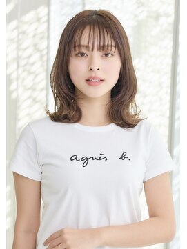 ミチオ ノザワ ヘアサロン ギンザ(Michio Nozawa HAIR SALON Ginza) 【池上まさよし】アニエスベー/ミディアムレイヤー/グレージュ