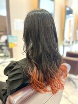 ルセ イノベーション 白岡本店(Ruse innovation) 裾カラー×オレンジブラウン
