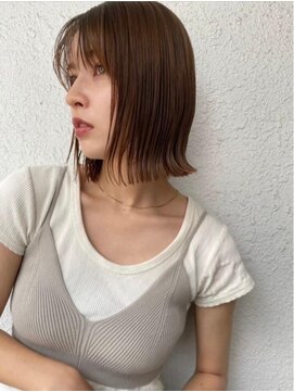 ロンド アンブル 四条烏丸(Lond ambre) 【Lond ambre】中川智帆 ボブ/グレージュカラー/前髪