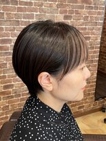 ヘアーメイク シーノ アンド フォーメン(Sino) 耳かけショート×バングカラー