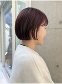 大人かわいい10代20代30代ショートボブ丸みショート