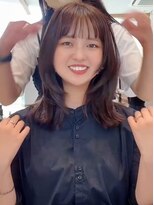 ケーツー あべのキューズモ－ル店(K-two)&nbsp;ミディアムレイヤーカット*顔周りレイヤー*顔周りカット*美髪